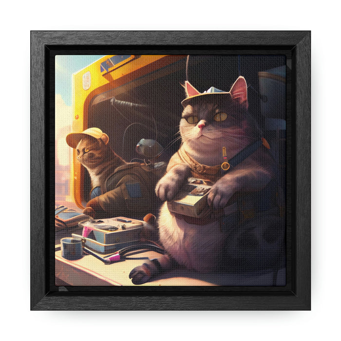 "Paw-some Canvas Art"  -   *Get the job done*   -   Gallery Canvas Wraps, Square Frame  -  #DS0383