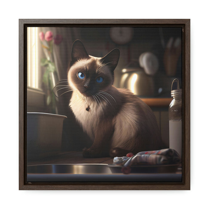 "Paws and Claws"   -   Gallery Canvas Wraps, Square Frame   -   #DS0338