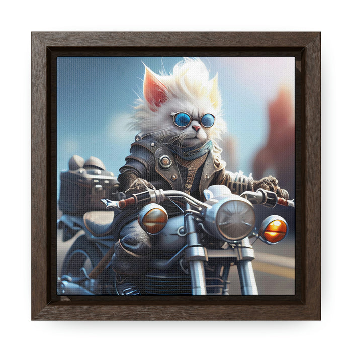 "Paws on the Field"   -   Gallery Canvas Wraps, Square Frame  -  #DS0325