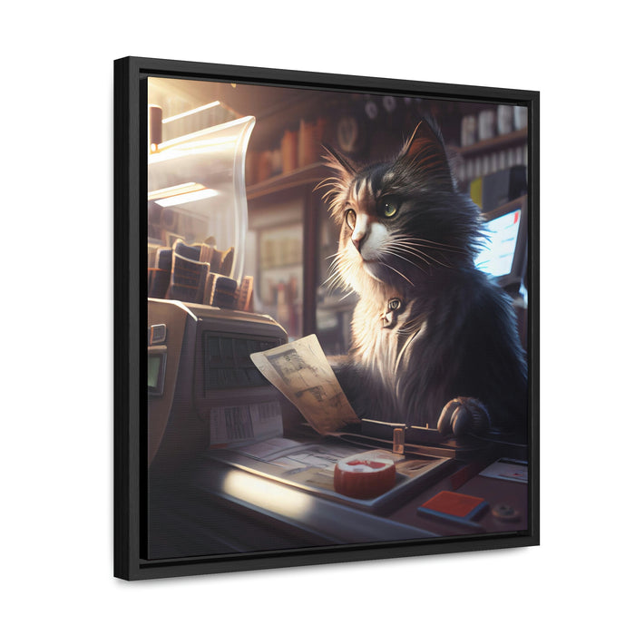"Funny furry friends"   -  Gallery Canvas Wraps, Square Frame  -  #DS0230