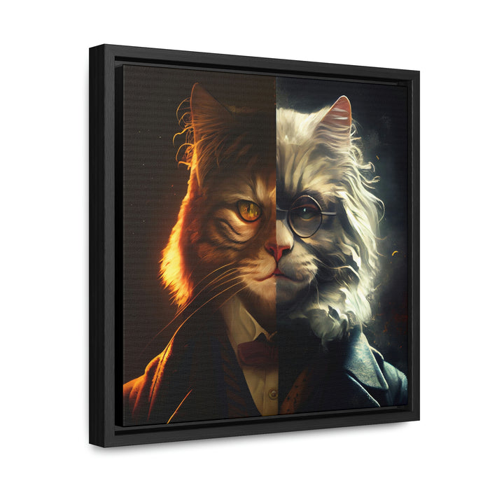 "Funny furry friends"   -  Gallery Canvas Wraps, Square Frame  -  #DS0357