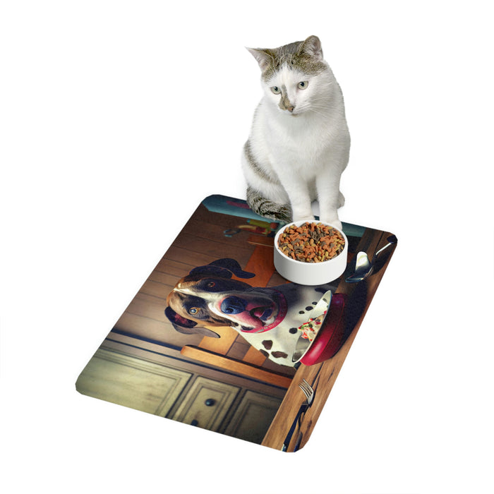"Mealtime Madness"   -   Pet Food Mat (12x18)   -   #DS0508