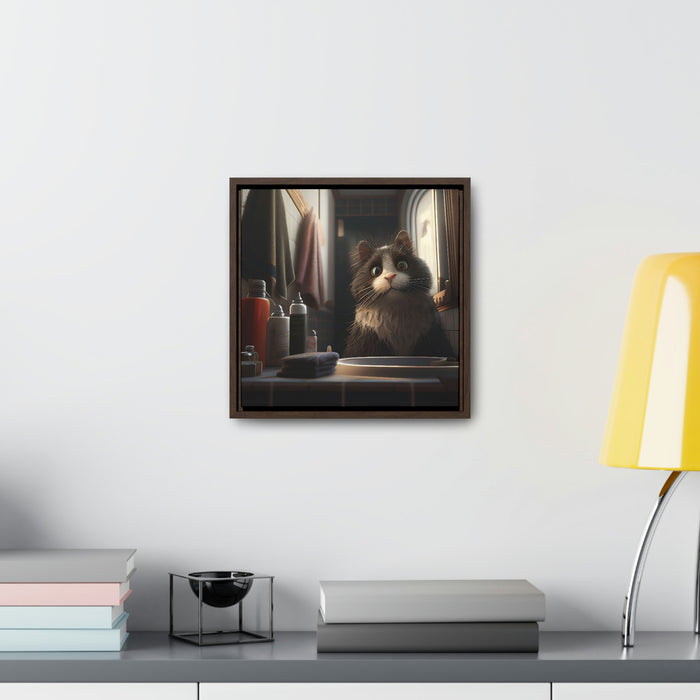 "Furry Funny Friends"    -   Gallery Canvas Wraps, Square Frame  -  #DS0219