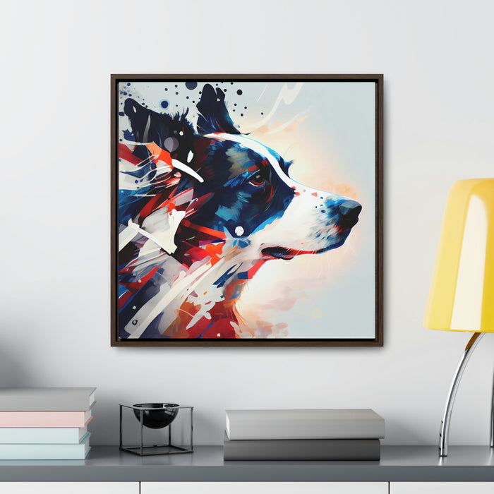 The brave and loyal dog -  Gallery Canvas Wraps, Square Frame  -  #DS0349