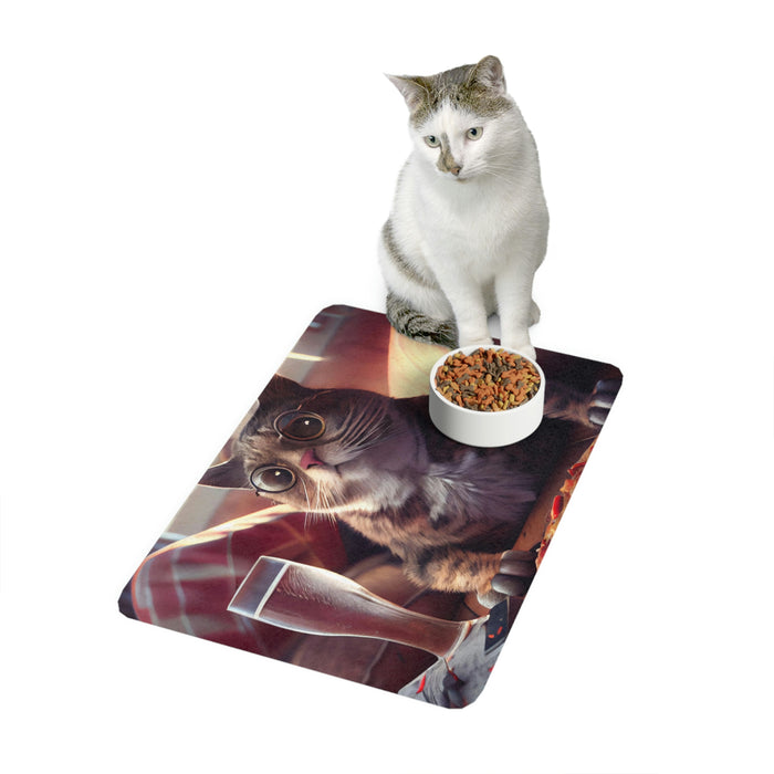 "Mealtime Madness"   -   Pet Food Mat (12x18)   -   #DS0270