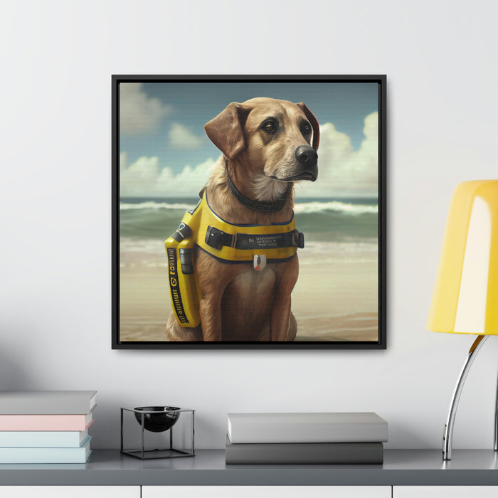 "Paw-some Canvas Art"  -   *Get the job done*   -   Gallery Canvas Wraps, Square Frame  -  #DS0130