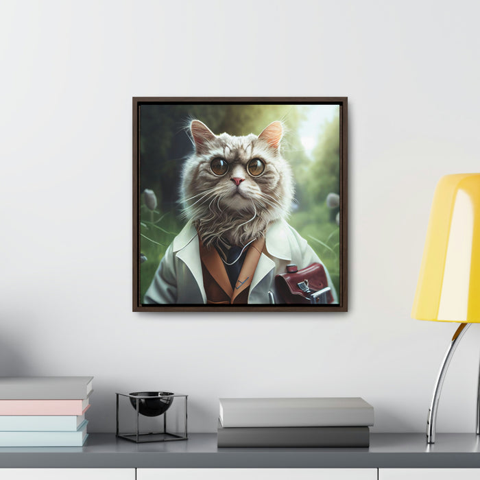 "Paw-some Canvas Art"  -   *Get the job done*   -   Gallery Canvas Wraps, Square Frame  -  #DS0370