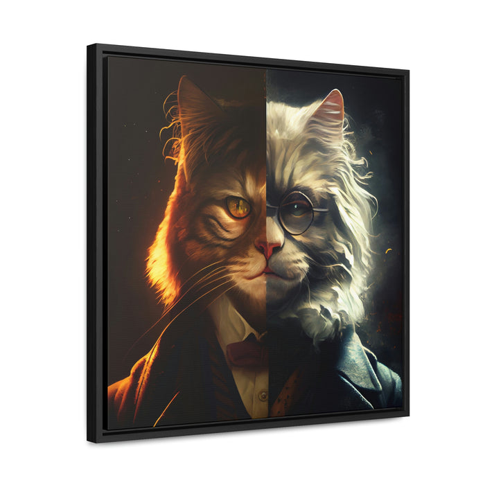 "Funny furry friends"   -  Gallery Canvas Wraps, Square Frame  -  #DS0357
