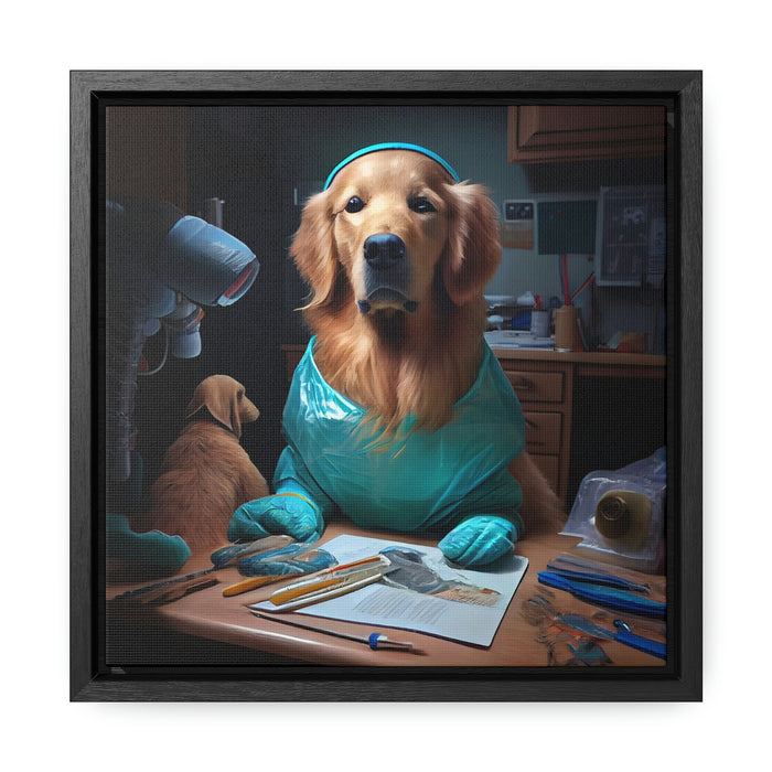"Paw-some Canvas Art"  -   *Get the job done*   -   Gallery Canvas Wraps, Square Frame  -  #DS0078