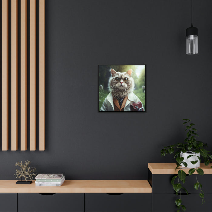 "Paw-some Canvas Art"  -   *Get the job done*   -   Gallery Canvas Wraps, Square Frame  -  #DS0370