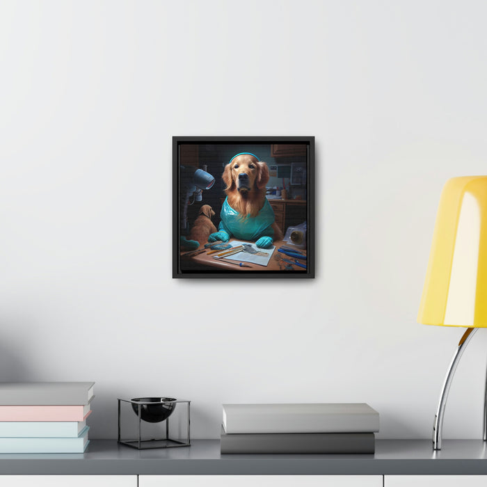 "Paw-some Canvas Art"  -   *Get the job done*   -   Gallery Canvas Wraps, Square Frame  -  #DS0078