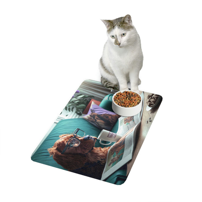 "Mealtime Madness"   -   Pet Food Mat (12x18)   -   #DS0015