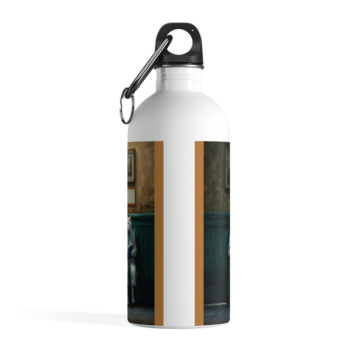 "Paw-some hydration"   -   Stainless Steel Water Bottle  -  #DS0170
