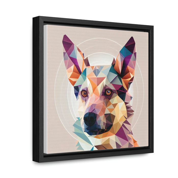 "Paw-some Canvas Art" - Abstract - Gallery Canvas Wraps, Square Frame  -  #DS0377