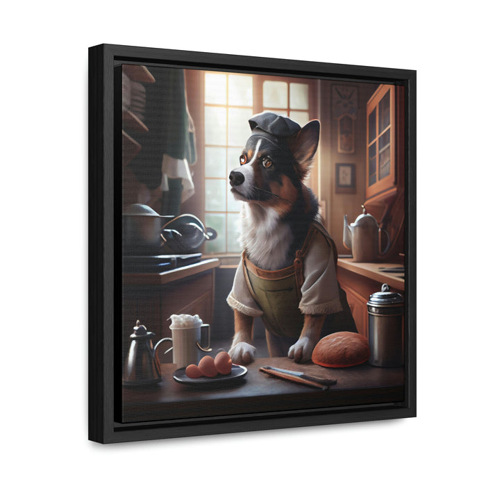 "Paw-some Canvas Art"  -   *Get the job done*   -   Gallery Canvas Wraps, Square Frame  -  #DS0253