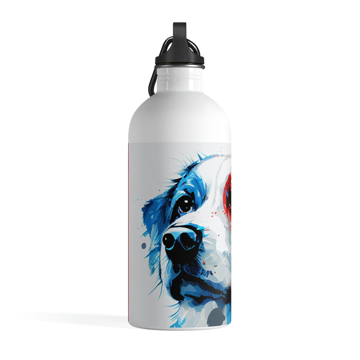 "Paw-some hydration"   -   Stainless Steel Water Bottle  -  #DS0351