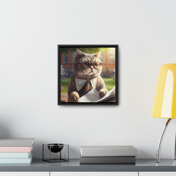 "Paw-some Canvas Art"  -   *Get the job done*   -   Gallery Canvas Wraps, Square Frame  -  #DS0380