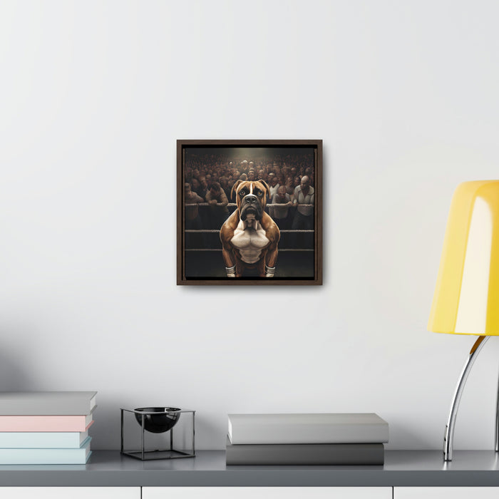 "Paws on the Field"   -  Gallery Canvas Wraps, Square Frame  -  #DS0045