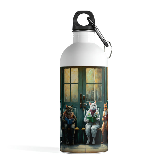 "Paw-some hydration"   -   Stainless Steel Water Bottle  -  #DS0170