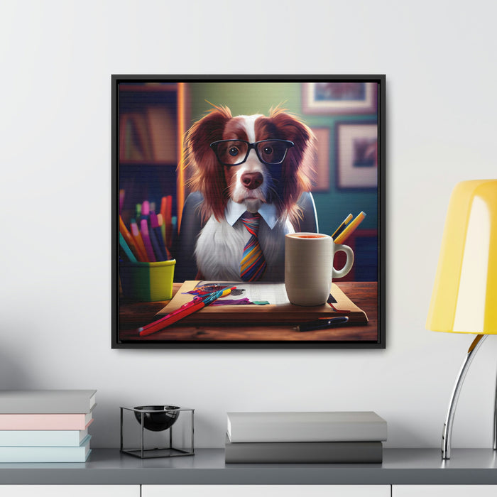 "Paw-some Canvas Art"  -   *Get the job done*   -   Gallery Canvas Wraps, Square Frame  -  #DS0392
