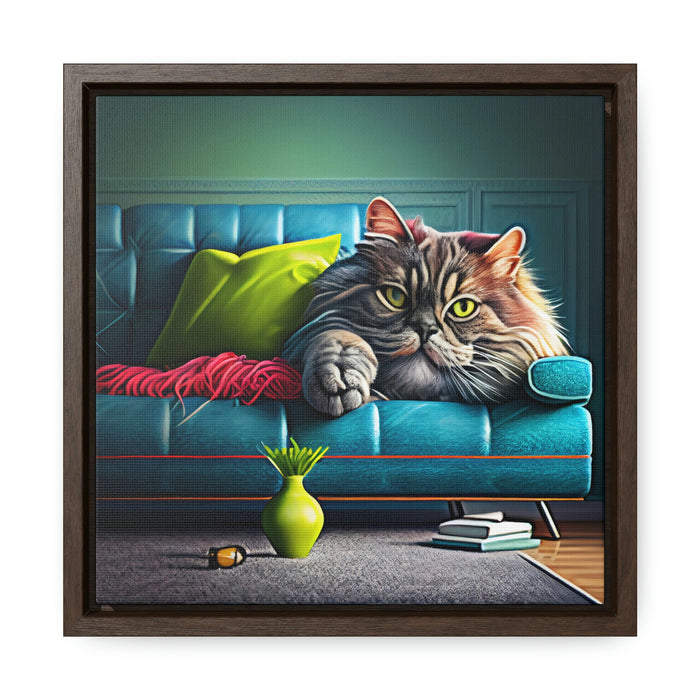 "Funny furry friends"   -  Gallery Canvas Wraps, Square Frame  -  #DS0403