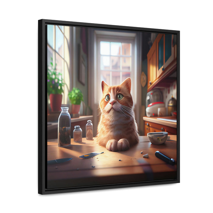 "Funny furry friends"   -  Gallery Canvas Wraps, Square Frame  -  #DS0176