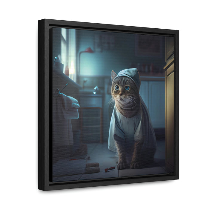 "Paw-some Canvas Art"  -   *Get the job done*   -   Gallery Canvas Wraps, Square Frame  -  #DS0070