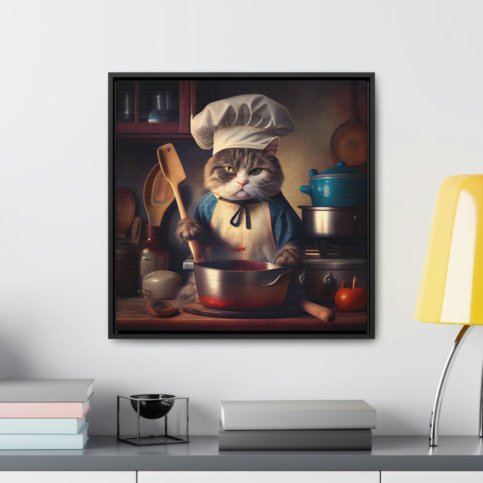 "Paw-some Canvas Art"  -   *Get the job done*   -   Gallery Canvas Wraps, Square Frame  -  #DS0500