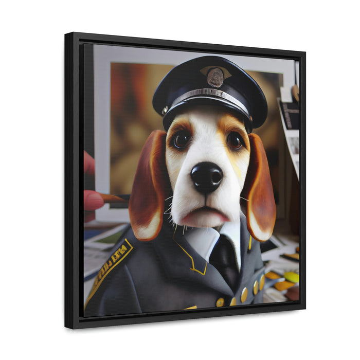 "Paw-some Canvas Art"  -   *Get the job done*   -   Gallery Canvas Wraps, Square Frame  -  #DS0043