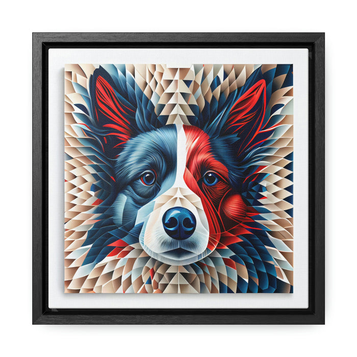 "Paw-some Canvas Art" - Abstract - Gallery Canvas Wraps, Square Frame  -  #DS0366