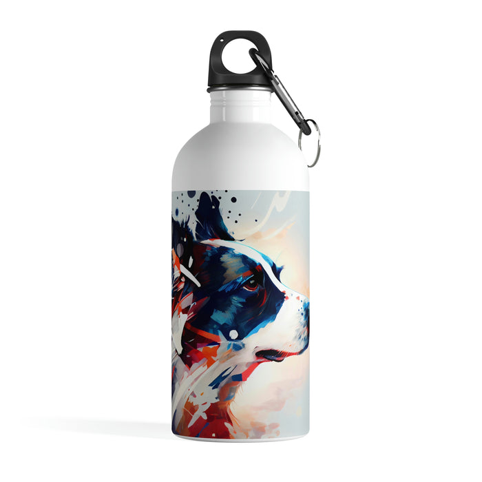 "Paw-some hydration"   -   Stainless Steel Water Bottle  -  #DS0349