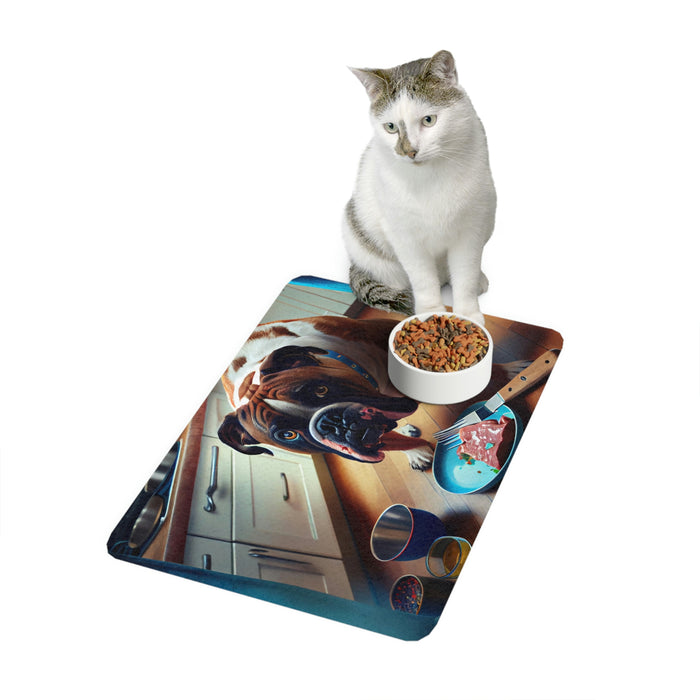 "Mealtime Madness"   -   Pet Food Mat (12x18)   -   #DS0509
