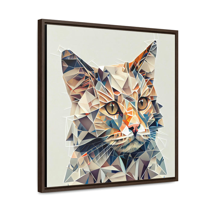 "Paw-some Canvas Art" - Abstract - Gallery Canvas Wraps, Square Frame  -  #DS0363