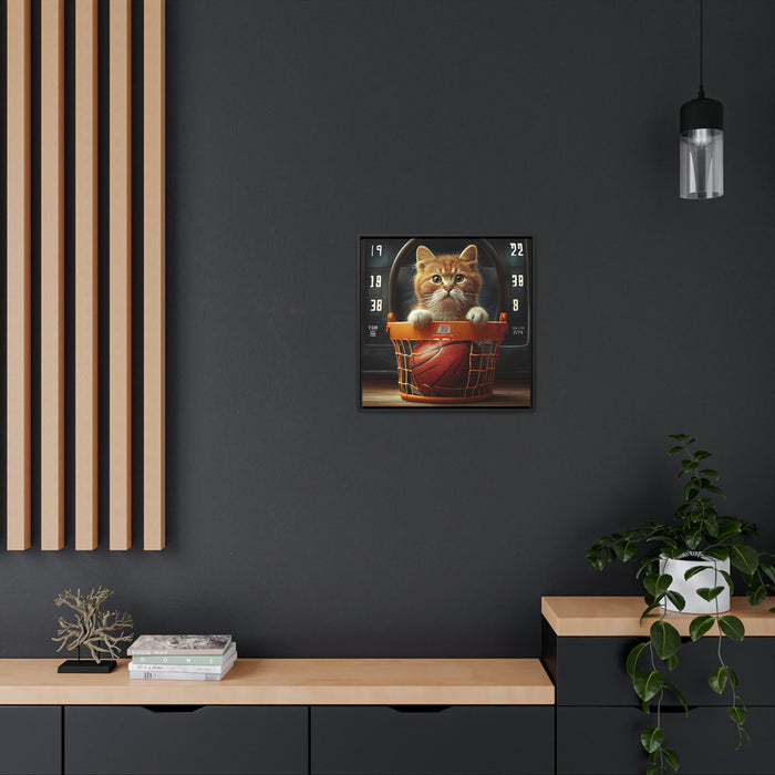 "Paws on the Field"   -  Gallery Canvas Wraps, Square Frame  -  #DS0119