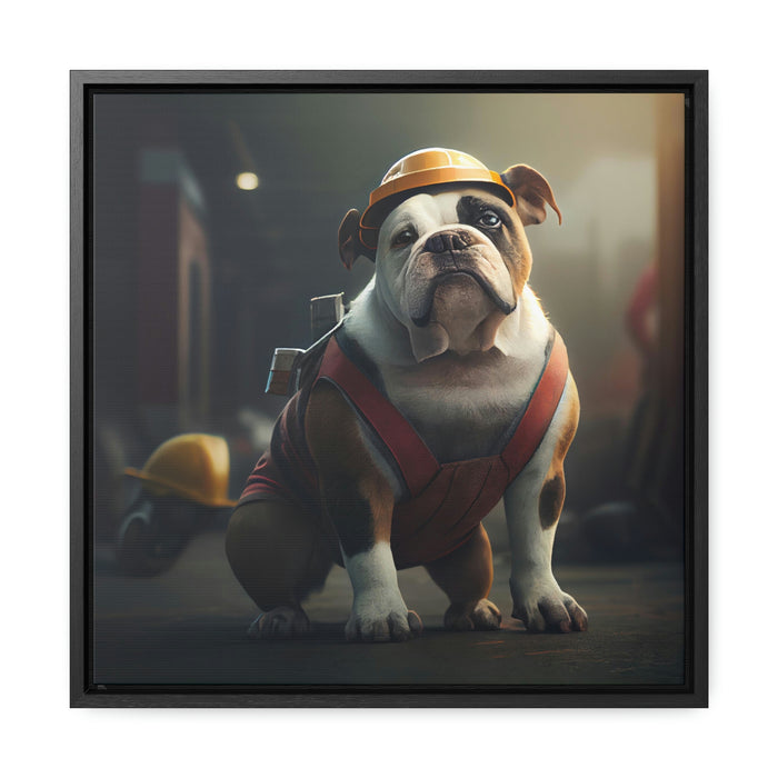 "Paw-some Canvas Art"  -   *Get the job done*   -   Gallery Canvas Wraps, Square Frame  -  #DS0110