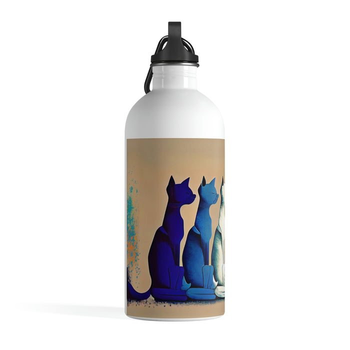 "Paw-some hydration"   -   Stainless Steel Water Bottle  -  #DS0543