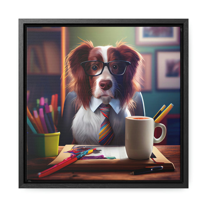 "Paw-some Canvas Art"  -   *Get the job done*   -   Gallery Canvas Wraps, Square Frame  -  #DS0392