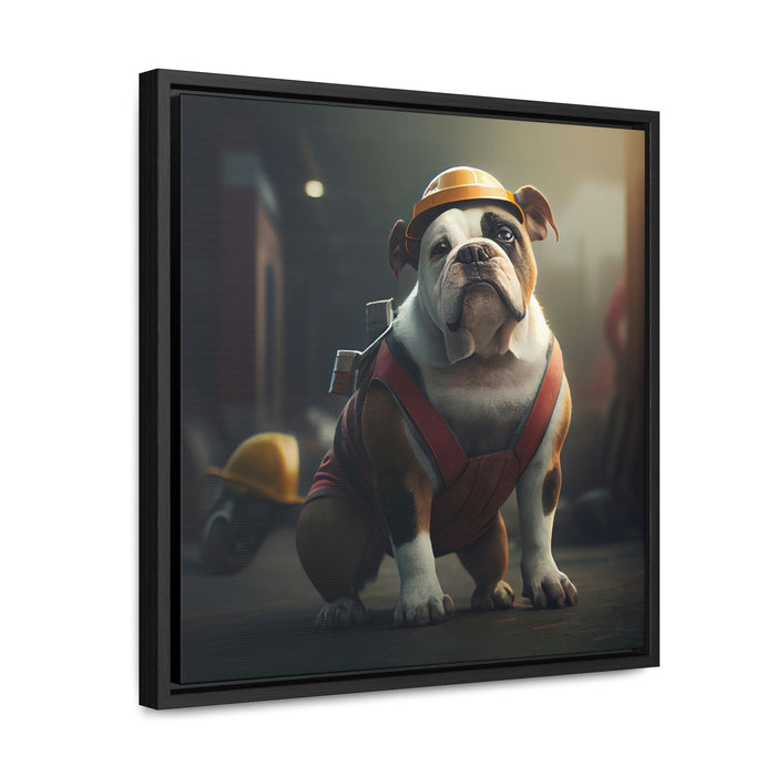 "Paw-some Canvas Art"  -   *Get the job done*   -   Gallery Canvas Wraps, Square Frame  -  #DS0110