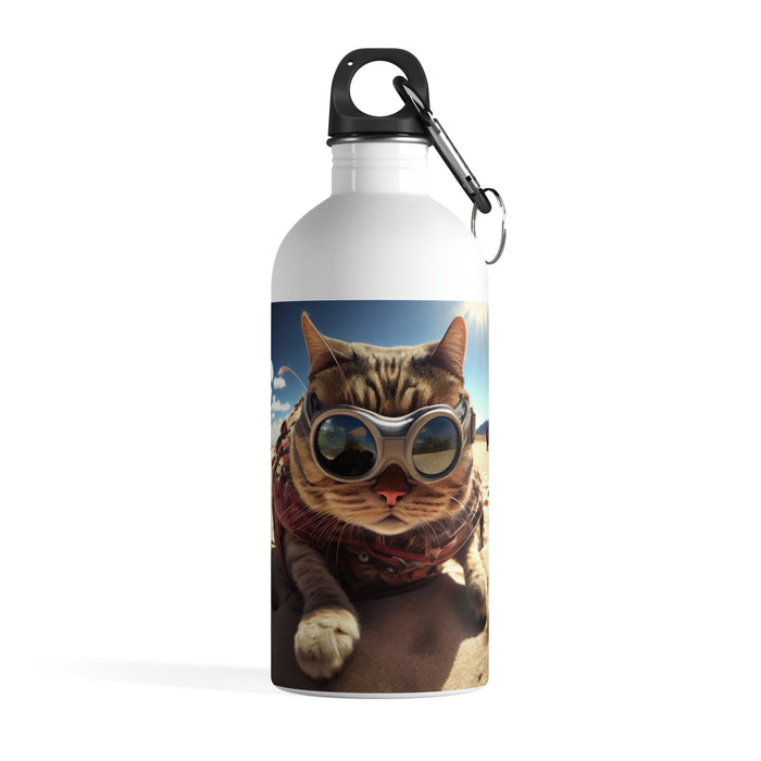 "Paw-some hydration"   -   Stainless Steel Water Bottle  -  #DS0528