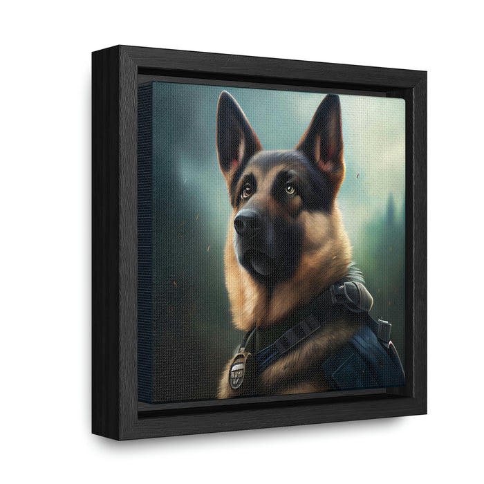 German Shephard  -  Gallery Canvas Wraps, Square Frame  -  #DS0076