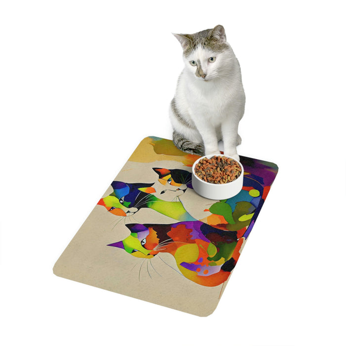 "Mealtime Madness"   -   Pet Food Mat (12x18)   -   #DS0539