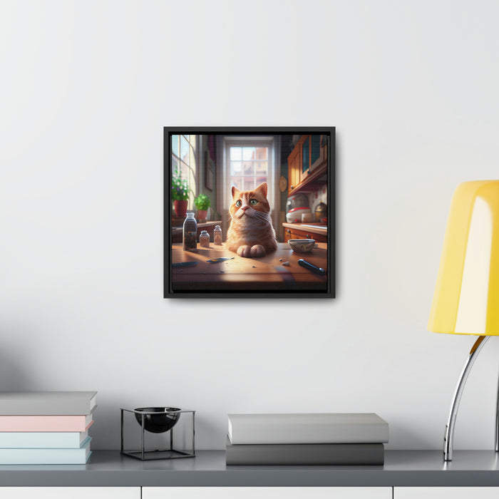 "Funny furry friends"   -  Gallery Canvas Wraps, Square Frame  -  #DS0176