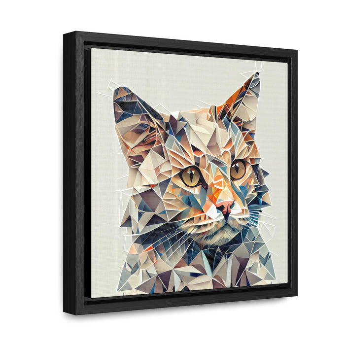 "Paw-some Canvas Art" - Abstract - Gallery Canvas Wraps, Square Frame  -  #DS0363
