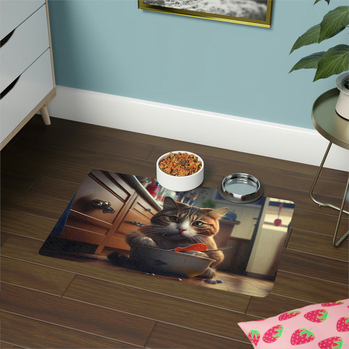 "Mealtime Madness"   -   Pet Food Mat (12x18)   -   #DS0513