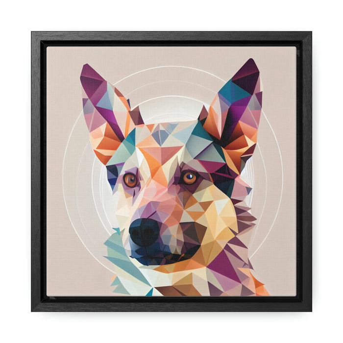 "Paw-some Canvas Art" - Abstract - Gallery Canvas Wraps, Square Frame  -  #DS0377
