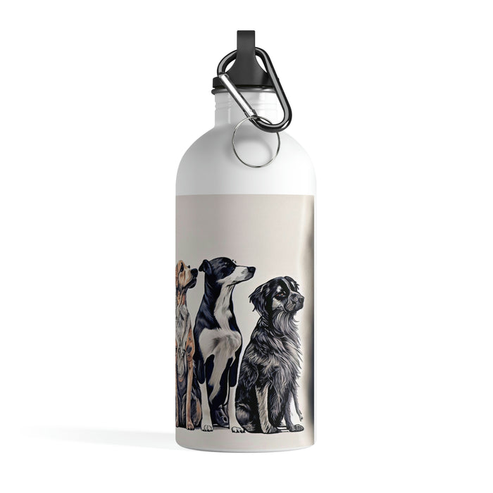 "Paw-some hydration"   -   Stainless Steel Water Bottle  -  #DS0548