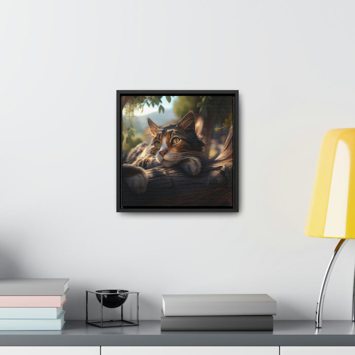 "Paws and Claws"   -   Gallery Canvas Wraps, Square Frame   -   #DS0297