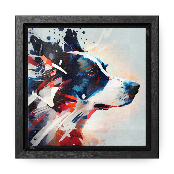 The brave and loyal dog -  Gallery Canvas Wraps, Square Frame  -  #DS0349