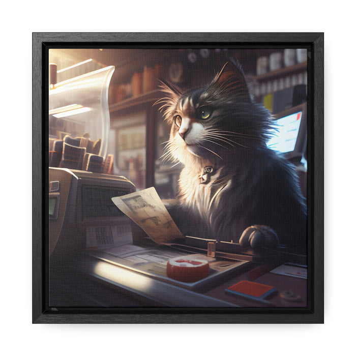 "Funny furry friends"   -  Gallery Canvas Wraps, Square Frame  -  #DS0230