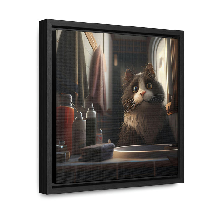 "Furry Funny Friends"    -   Gallery Canvas Wraps, Square Frame  -  #DS0219